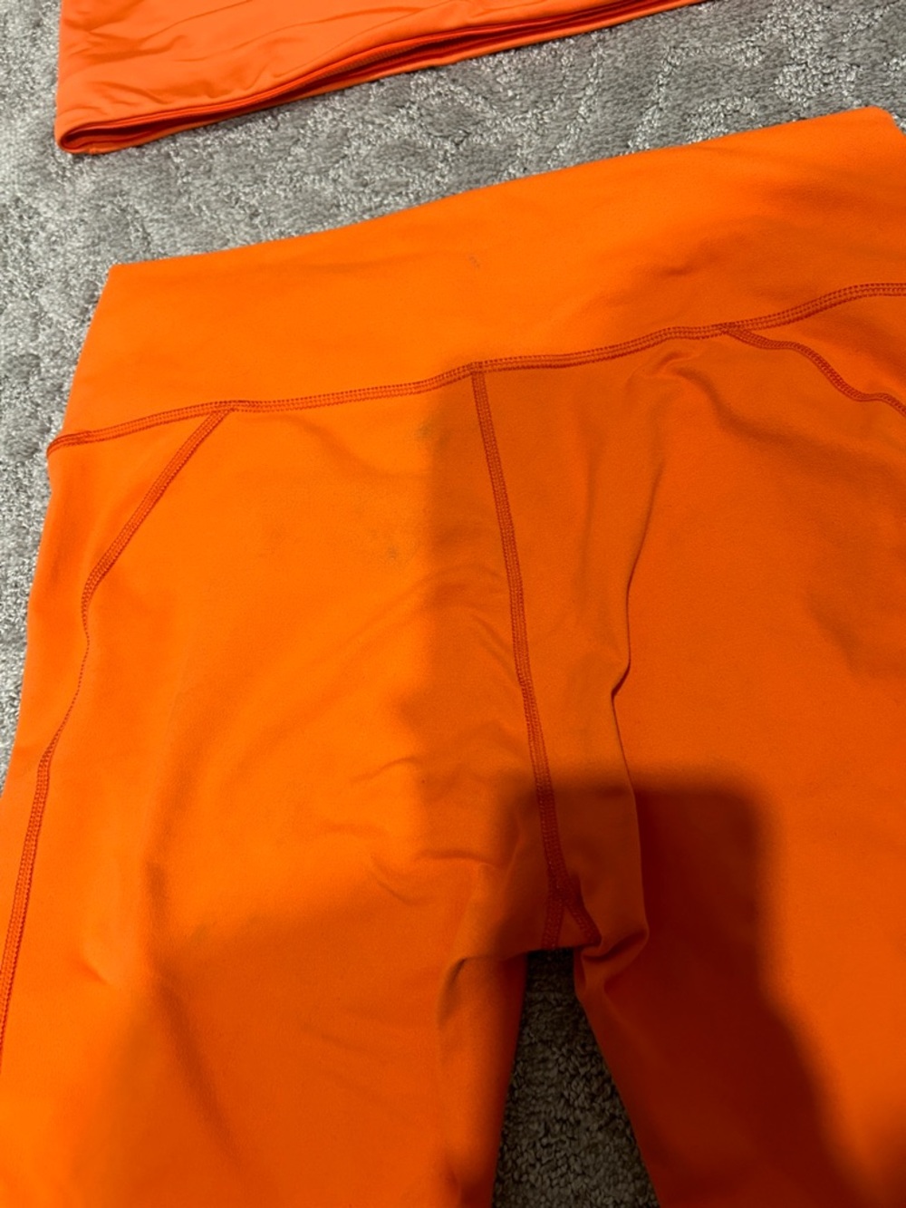 Fabletics Women’s High-Waist Active Leggings & One-Shoulder Sports Bra - Orange - Picture 5 of 11